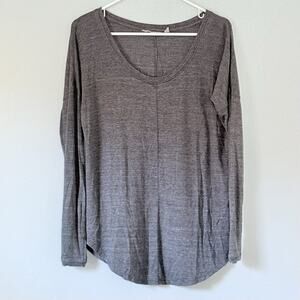 Athleta Top Womens Size XS Heather Gray Athleisure Yoga Activewear Comfortcore